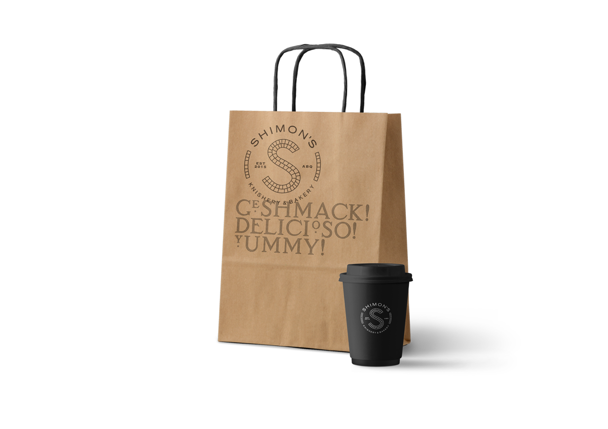 Shimon's Knishery & Bakery<br>Graphic Identity Design; Labelling and Collateral Design