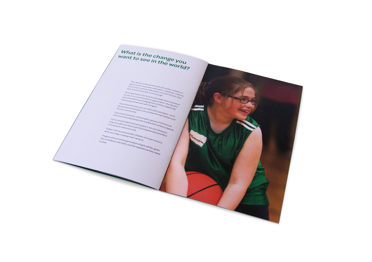 GIRL SCOUTS CASE STATEMENT<br><br>I’m always happy to find a way to fit basketball into my work. I also like to think this was a premonition of things to come for the woman, Laurel Richie, who led all of this Girl Scouts rebranding work.