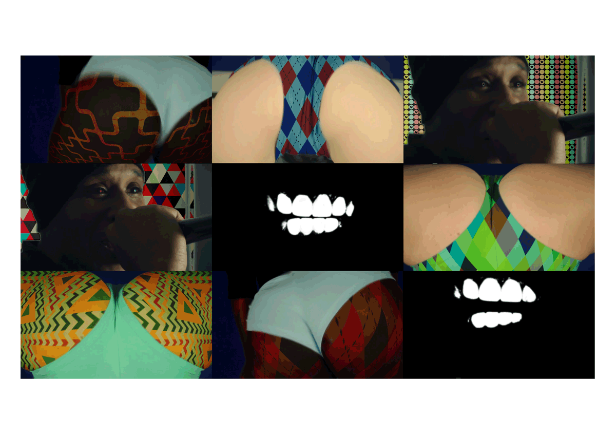 D'CHROME FOSTER<br><br>Screenshots of the video for D'Chrome Foster's 'January' (videography by Mark Cirnigliaro) showing the illustrative patterning design carried forward.