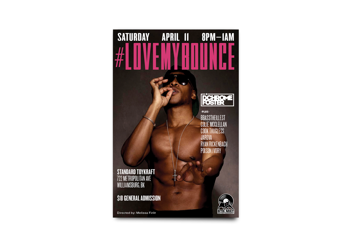 LOVEMYBOUNCE<br><br>Launched by D'Chrome Foster and team, #LOVEMYBOUNCE aimed to celebrate women's self-empowered sexuality. Photography by Theik Smith.