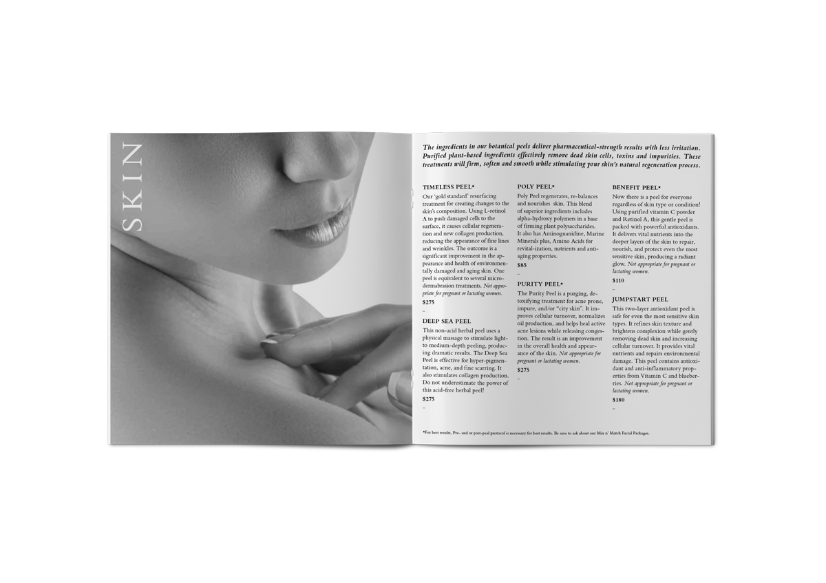 BellaPellé Skin Studio<br>Branding, Packaging, Collateral Design<br>Creative Direction; Art Direction; Graphic Design; Production Design