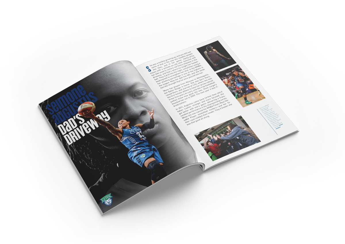 WNBA PLAYER BOOKS<br><br>Each featured player’s spread presented her story not just as an athlete but as a full person. The women of the WNBA are truly remarkable people.
