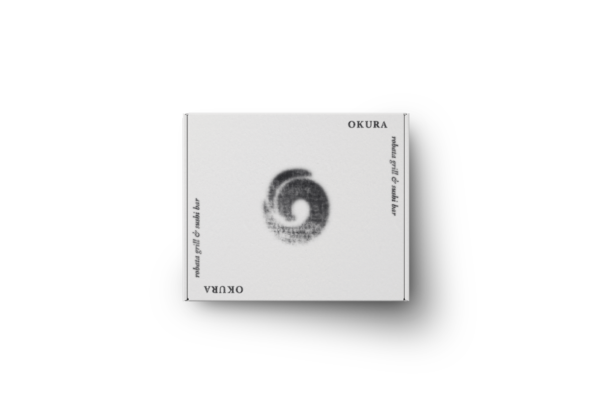 Okura Robata Grill & Sushi Bar<br>Graphic Identity Design; Collateral Design