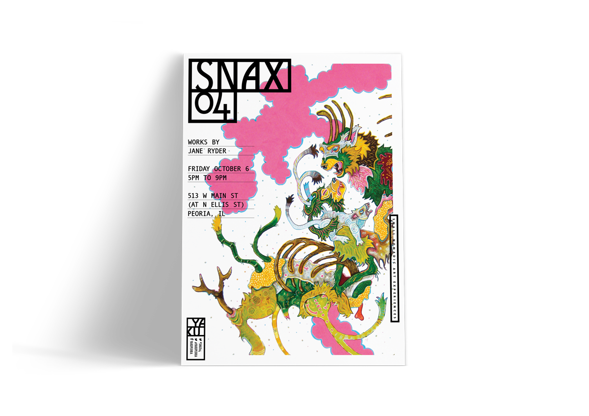 SNAX IDENTITY & MARKETING<br><br>SNAX 04 became the first event staged in a shipping container placed in an empty commercial lot on West Main Street, just a block from Hale Memorial Church.