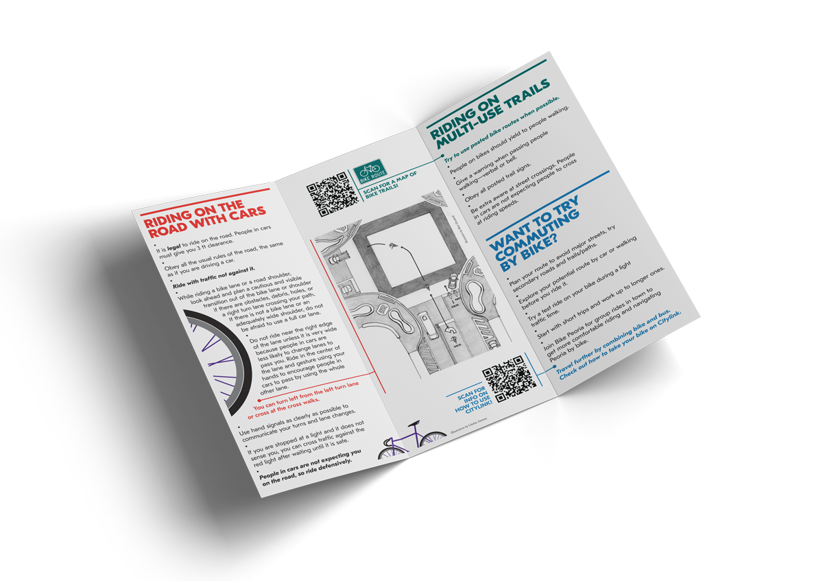 Bike Peoria<br>Graphic Identity Refresh; Collateral and Merchandise Design<br>Creative Direction; Graphic Design